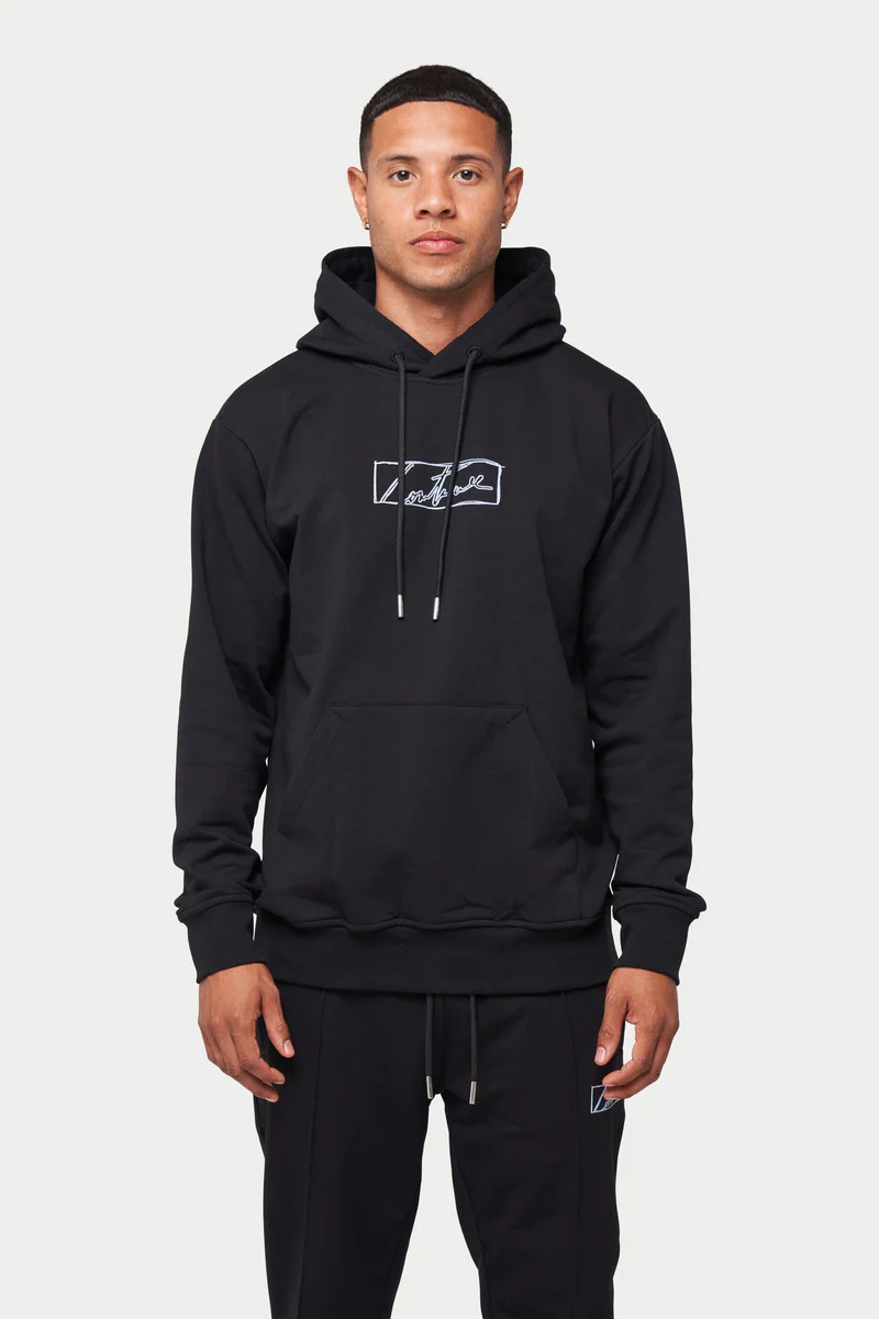 The Couture Club Essentials Box Print Slim Fit - Black TCCM-122