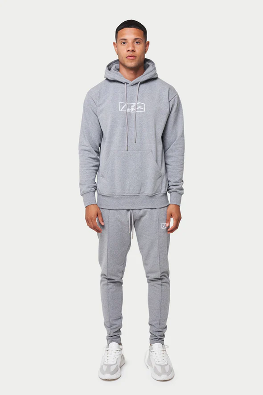 The Couture Club Essentials Box Print Slim Fit - Grey TCCM-19