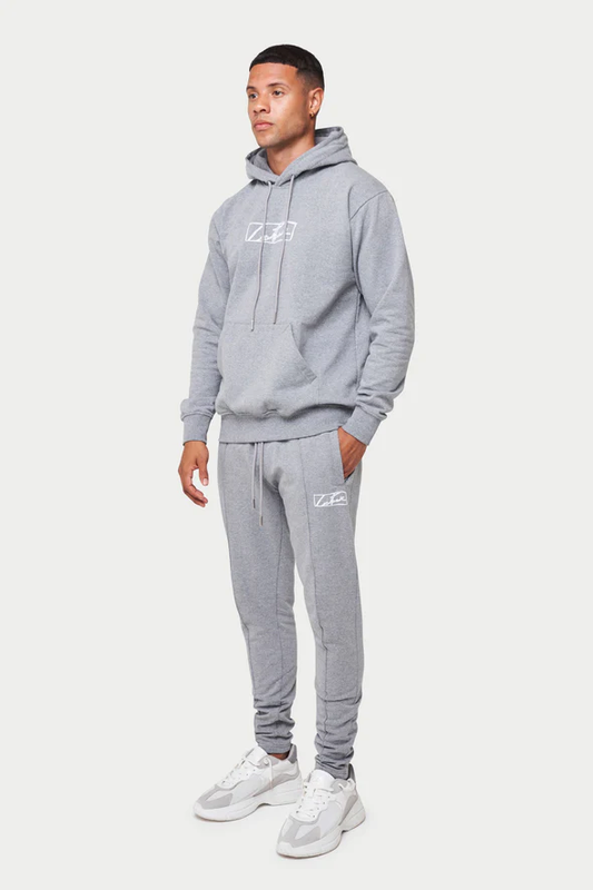 The Couture Club Essentials Box Print Slim Fit - Grey TCCM-19