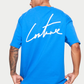 The Couture Club Puff Print Signature relaxed Fit T-Shirt - Blue TCCMAW22-87