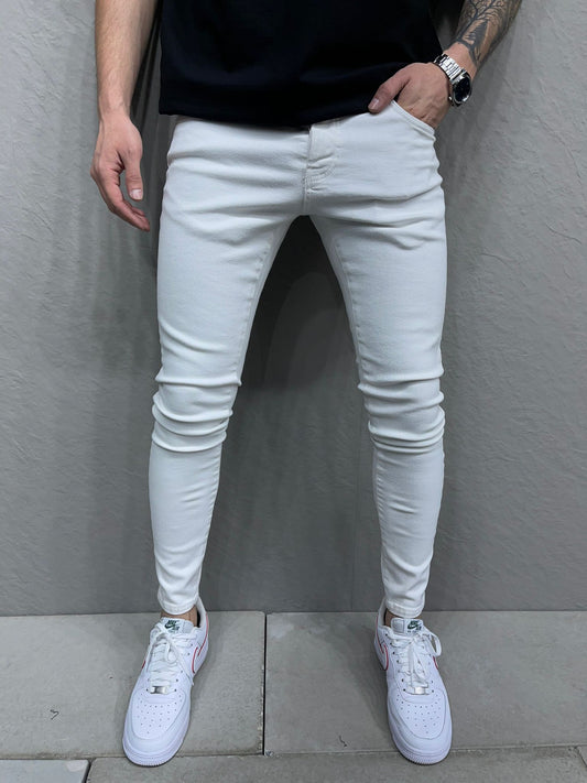 Jean OEM 6165 Λευκό skinny fit