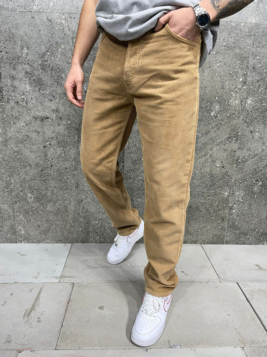 Παντελόνι Κοτλέ 2Υ Premium 7728 Μπεζ Loose fit
