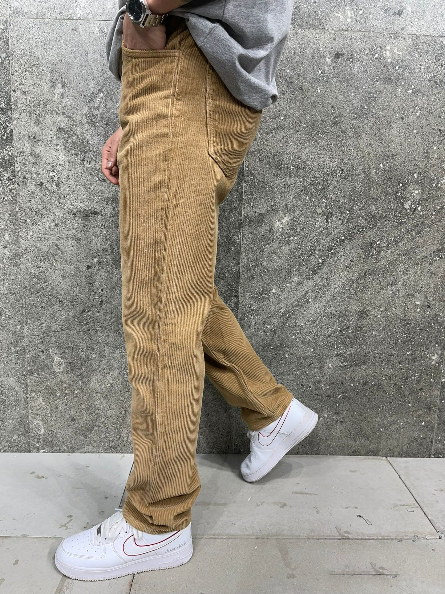 Παντελόνι Κοτλέ 2Υ Premium 7728 Μπεζ Loose fit