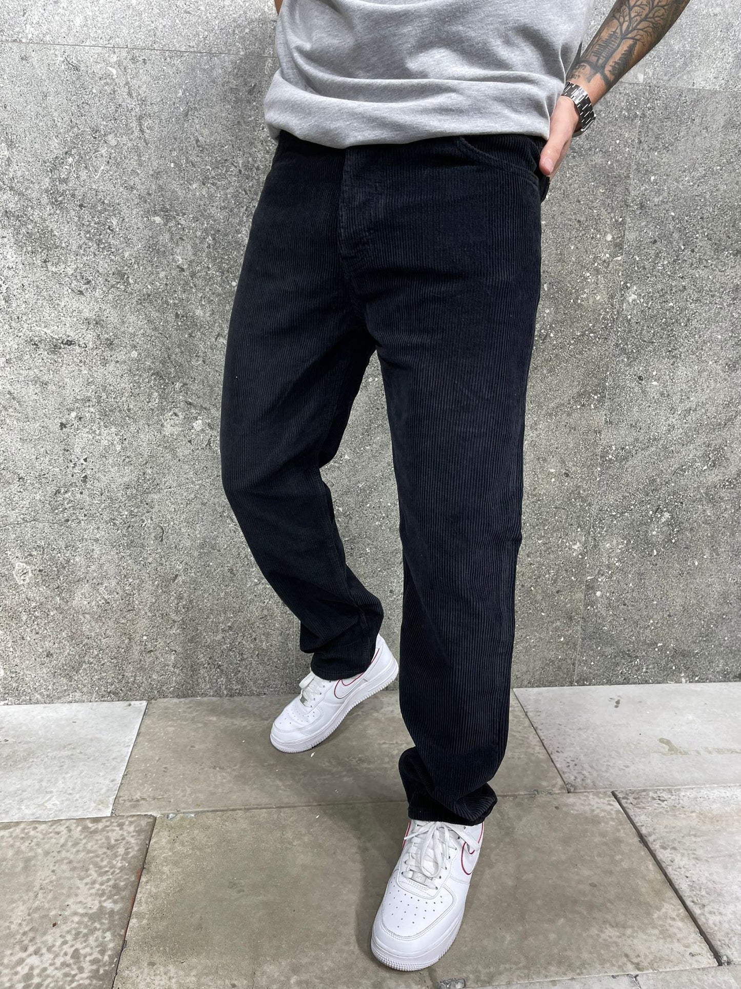 Παντελόνι Κοτλέ 2Υ Premium 7727 Μαύρο Loose fit