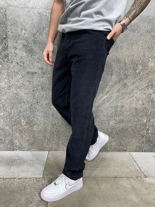 Παντελόνι Κοτλέ 2Υ Premium 7727 Μαύρο Loose fit