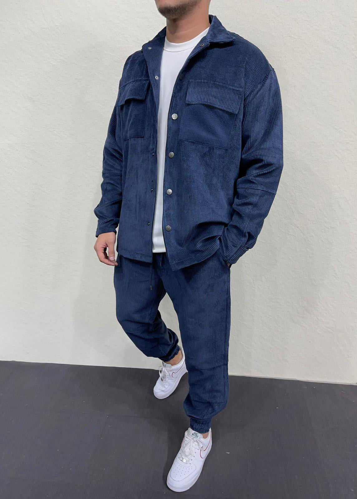 Κοτλέ Σετ 2Υ Premium 7006 Μπλέ Loose fit