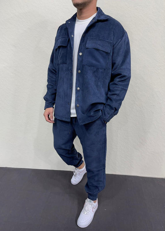 Κοτλέ Σετ 2Υ Premium 7006 Μπλέ Loose fit