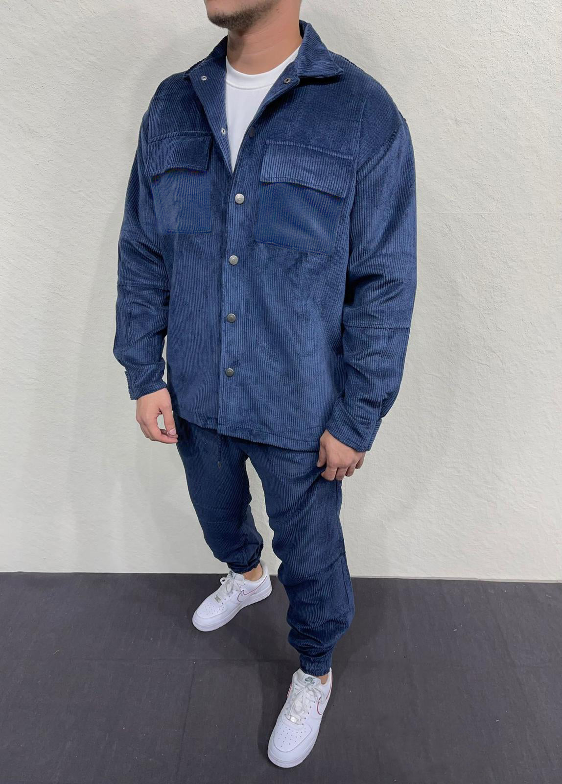 Κοτλέ Σετ 2Υ Premium 7006 Μπλέ Loose fit