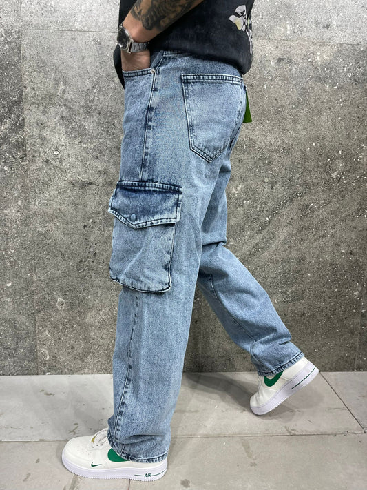 Παντελόνι Cargo Jean 2Y Premium 7748 Μπλέ