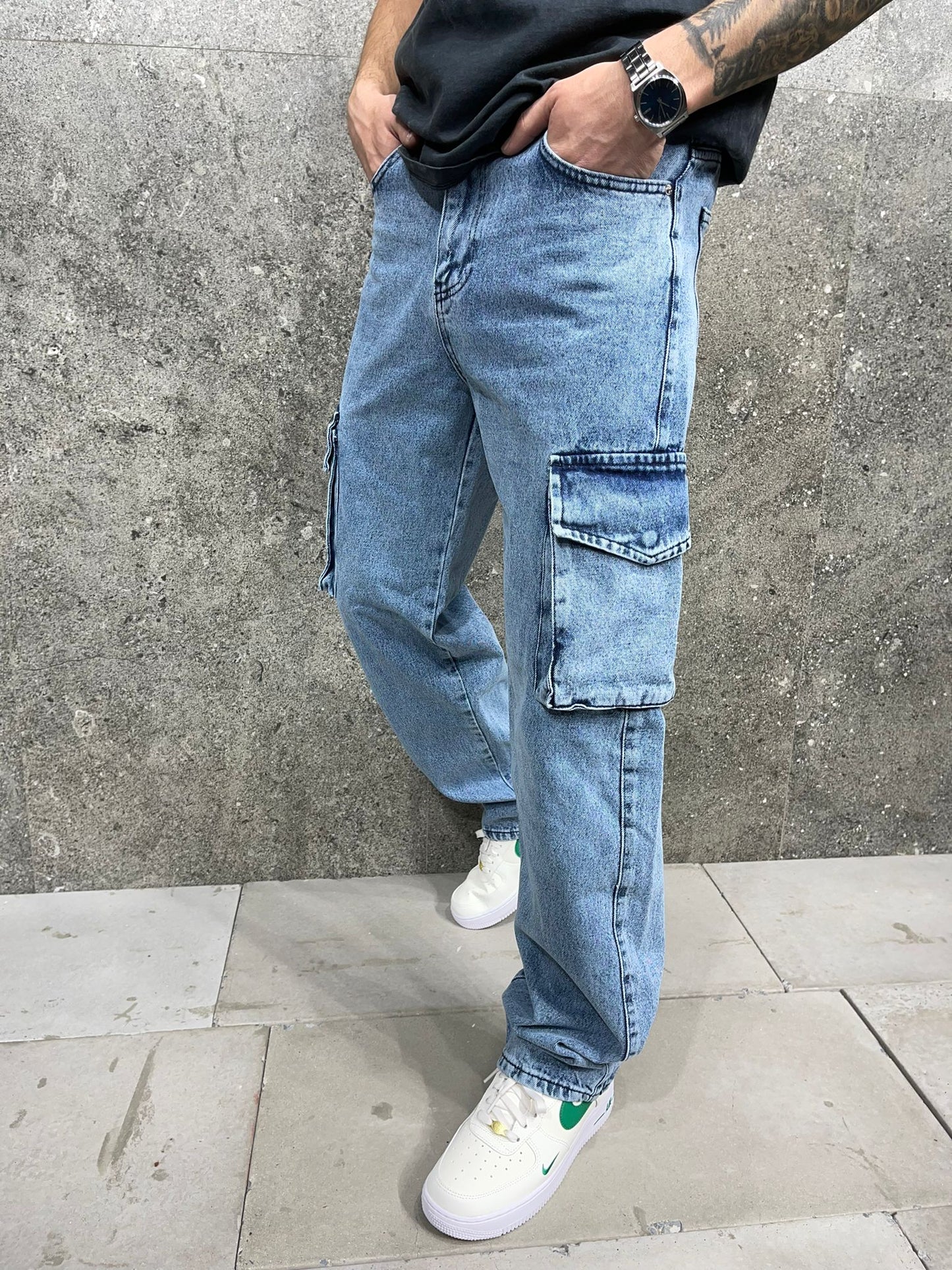 Παντελόνι Cargo Jean 2Y Premium 7748 Μπλέ