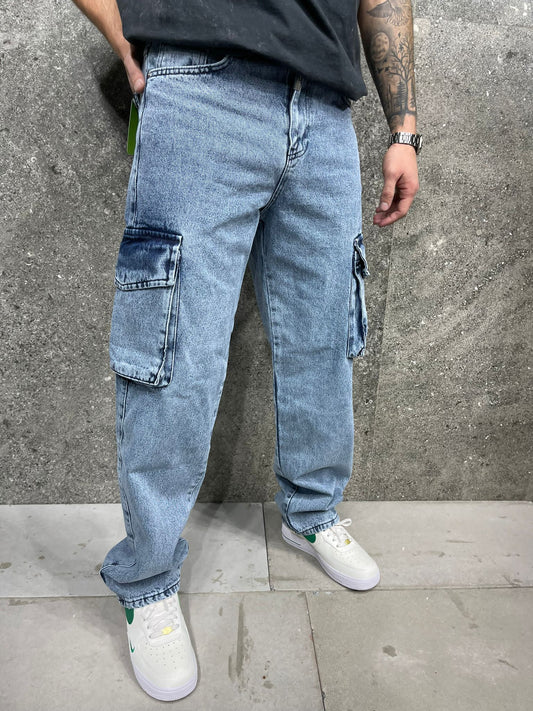 Παντελόνι Cargo Jean 2Y Premium 7748 Μπλέ