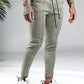 Chino Φόρμα OEM Comfy Μπέζ Ριγέ slim fit