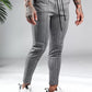 Chino Φόρμα OEM Comfy Γκρί Ριγέ slim fit