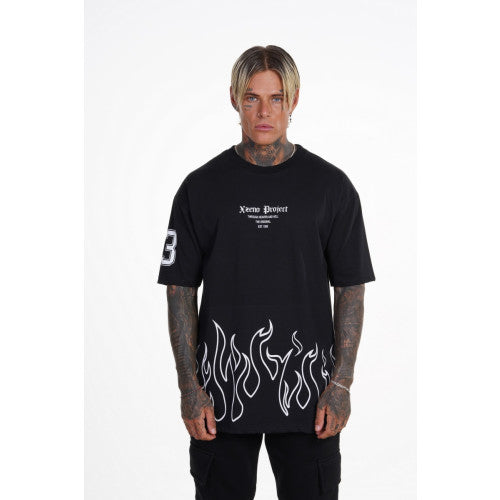 Tshirt Xzeno 1138 Μαύρο