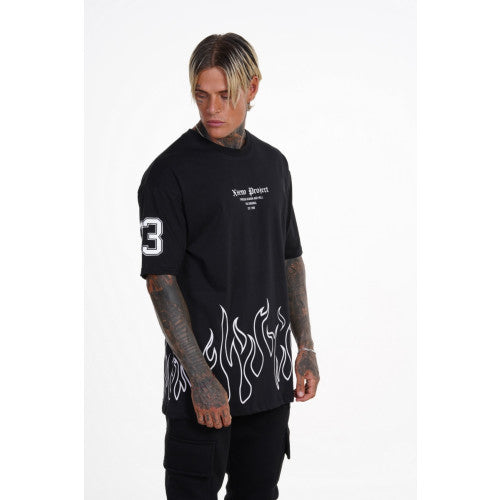 Tshirt Xzeno 1138 Μαύρο