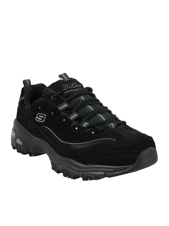 Skechers D'Lites Γυναικεία Chunky Sneakers Μαύρα 11930-BBK