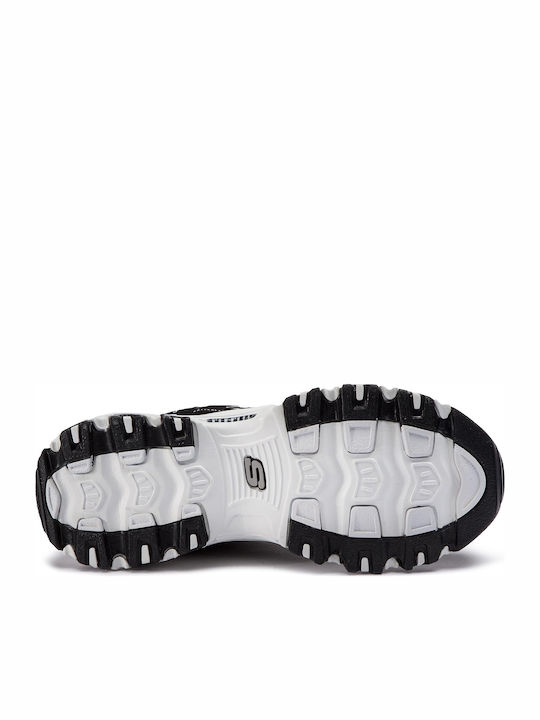 Skechers D'lites Biggest Fan Γυναικεία Chunky Sneakers Μαύρα 11930-BKW