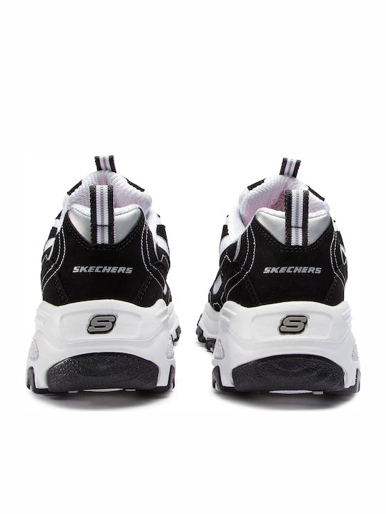 Skechers D'lites Biggest Fan Γυναικεία Chunky Sneakers Μαύρα 11930-BKW
