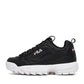 Fila Disruptor Low Γυναικεία Chunky Sneakers Μαύρα 1010302-25Y