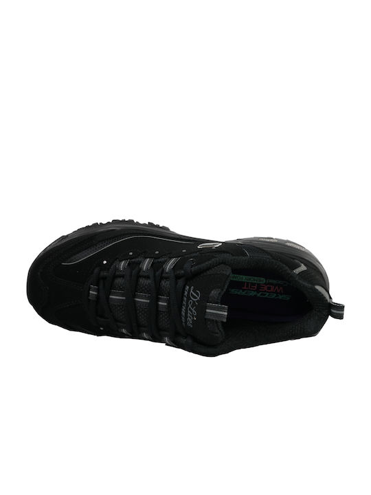 Skechers D'Lites Γυναικεία Chunky Sneakers Μαύρα 11930-BBK