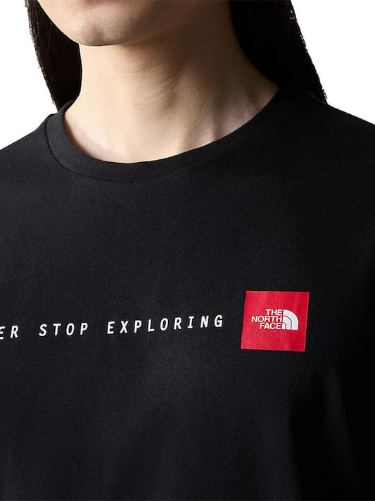 THE NORTH FACE S/S NEVER STOP EXPLORING TEE NF0A87NSJK3 Μαύρο