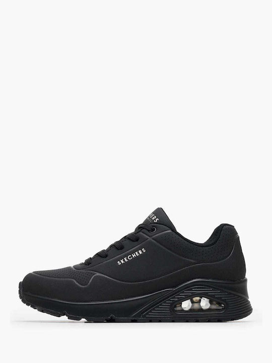 Skechers Uno Stand on Air Γυναικεία Sneakers Μαύρα 73690-BBK