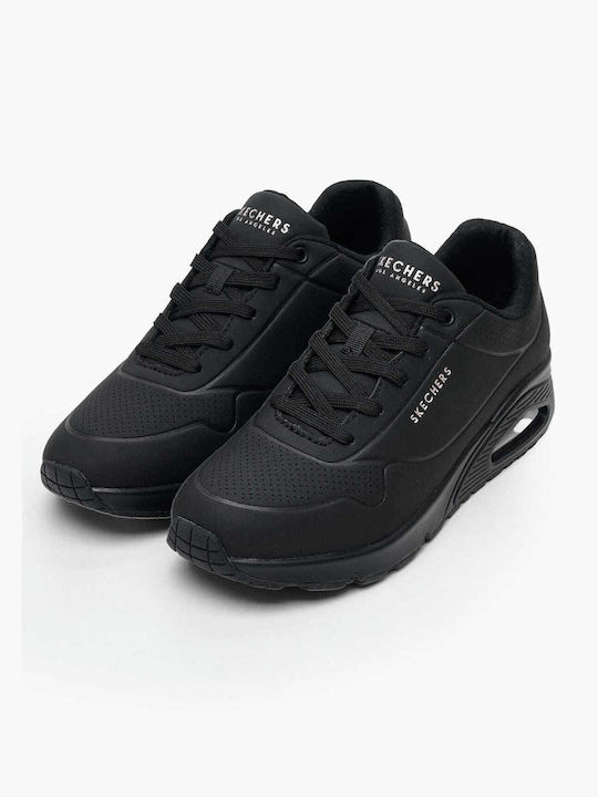 Skechers Uno Stand on Air Γυναικεία Sneakers Μαύρα 73690-BBK