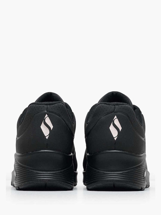 Skechers Uno Stand on Air Γυναικεία Sneakers Μαύρα 73690-BBK