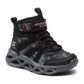 Skechers Zerrix Παιδικά Μποτάκια Χιονιού με Σκρατς & Κορδόνια Μαύρα 400145L-BKRD