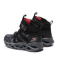 Skechers Zerrix Παιδικά Μποτάκια Χιονιού με Σκρατς & Κορδόνια Μαύρα 400145L-BKRD