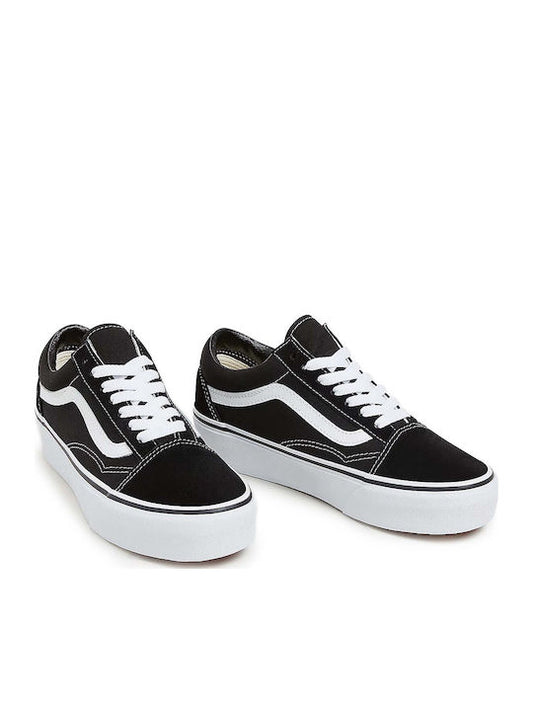 Vans Old Skool Flatforms Sneakers Black / White VN0A3B3UY28