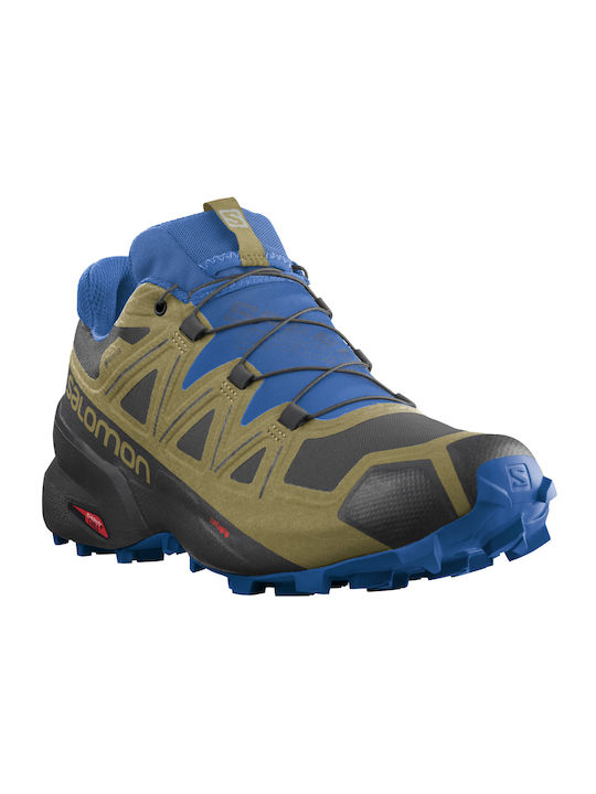 Salomon Speedcross 5 GTX L41612400 Ανδρικά Αθλητικά Παπούτσια Trail Running Αδιάβροχα με Μεμβράνη Gore-Tex Black / Green Moss