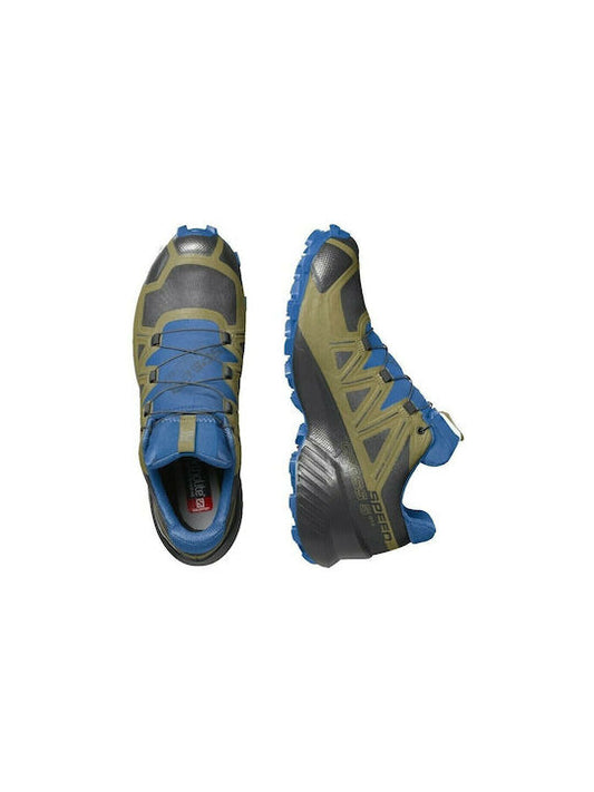 Salomon Speedcross 5 GTX L41612400 Ανδρικά Αθλητικά Παπούτσια Trail Running Αδιάβροχα με Μεμβράνη Gore-Tex Black / Green Moss