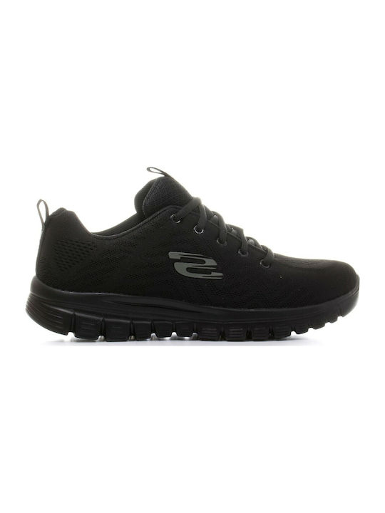 Skechers Graceful Get Connected 12615-BBK Γυναικεία Αθλητικά Παπούτσια Running Μαύρα