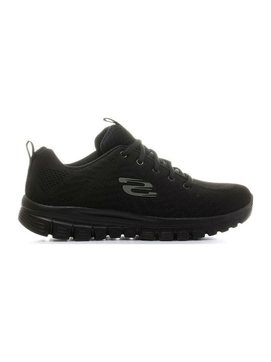 Skechers Graceful Get Connected 12615-BBK Γυναικεία Αθλητικά Παπούτσια Running Μαύρα