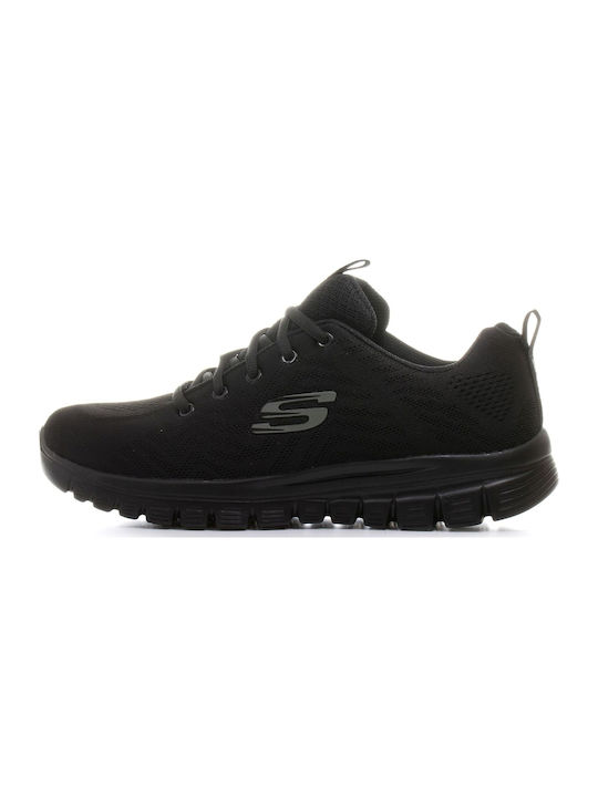Skechers Graceful Get Connected 12615-BBK Γυναικεία Αθλητικά Παπούτσια Running Μαύρα