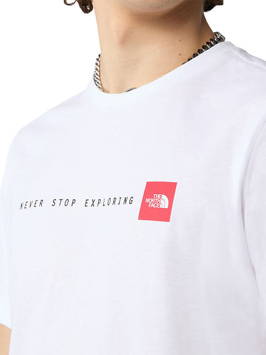 The North Face  Never Stop Exploring T-Shirt Ανδρικό (NF0A87NSFN41) Λευκό