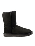 Ugg Australia Classic Short II 1016223-BLK Suede Γυναικείες Μπότες με Γούνα Μαύρες