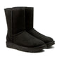 Ugg Australia Classic Short II 1016223-BLK Suede Γυναικείες Μπότες με Γούνα Μαύρες