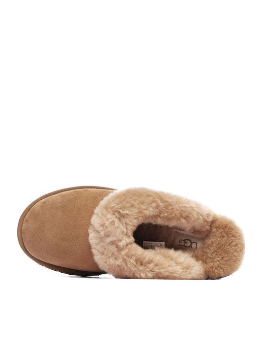 Ugg Australia Classic Slipper Χειμερινές Γυναικείες Παντόφλες 1130876-CHE