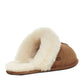 Ugg Australia W Scuffette II Χειμερινές Γυναικείες Παντόφλες με γούνα Chestnut 1106872-CHE