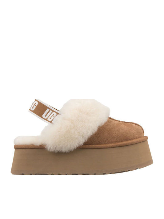 Ugg Australia Χειμερινές Γυναικείες Παντόφλες σε Καφέ Χρώμα 1113474-CHE