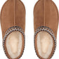 Ugg Australia Tasman 5955-che Δερμάτινες Χειμερινές Γυναικείες Παντόφλες Chestnut