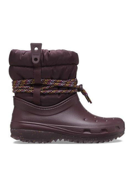Crocs Γυναικείες Γαλότσες Μπορντό 207312-6WD