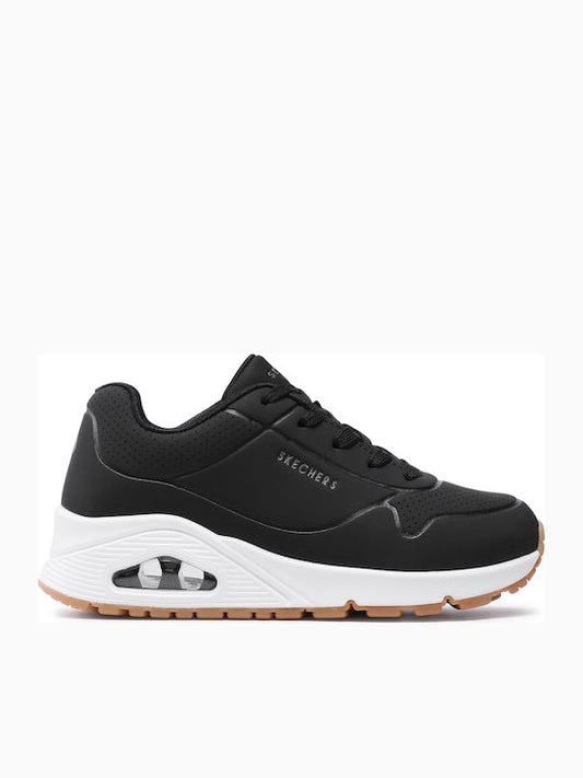 Skechers Αθλητικά Παιδικά Παπούτσια Running Uno Μαύρα 310024L-BLK