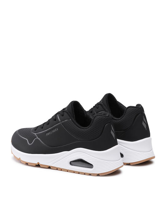 Skechers Αθλητικά Παιδικά Παπούτσια Running Uno Μαύρα 310024L-BLK