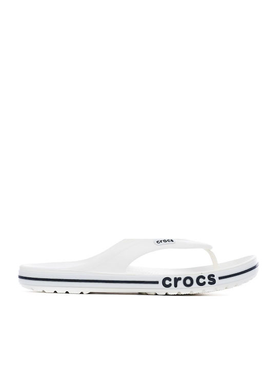 Crocs Bayaband Ανδρικά Flip Flops Λευκά 205393-126