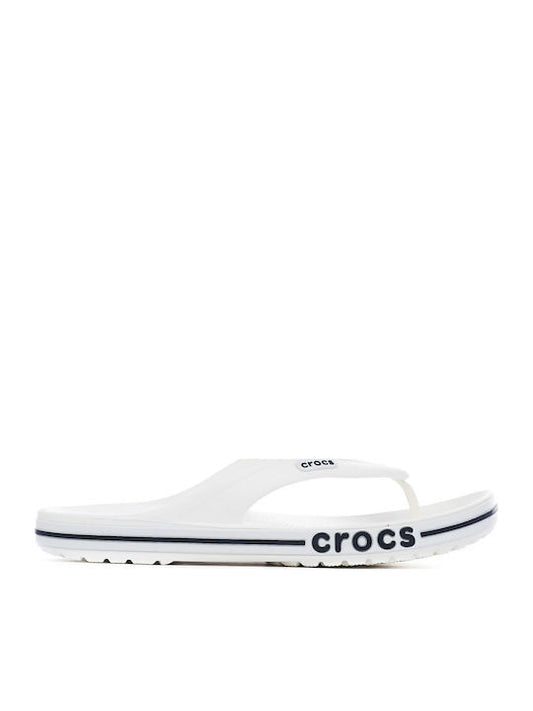 Crocs Bayaband Ανδρικά Flip Flops Λευκά 205393-126