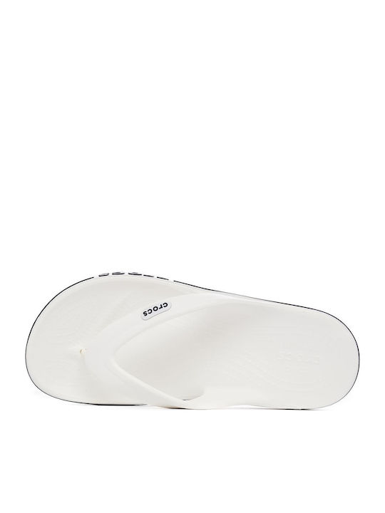 Crocs Bayaband Ανδρικά Flip Flops Λευκά 205393-126