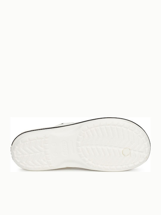 Crocs Crocband Ανδρικά Flip Flops Ανατομικά Λευκά 11033-100
